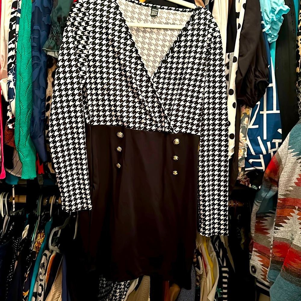 SHEIN houndstooth dress xL (US 12)